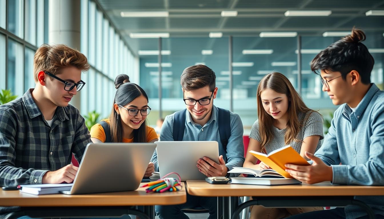 Students and educational resources in a modern learning environment