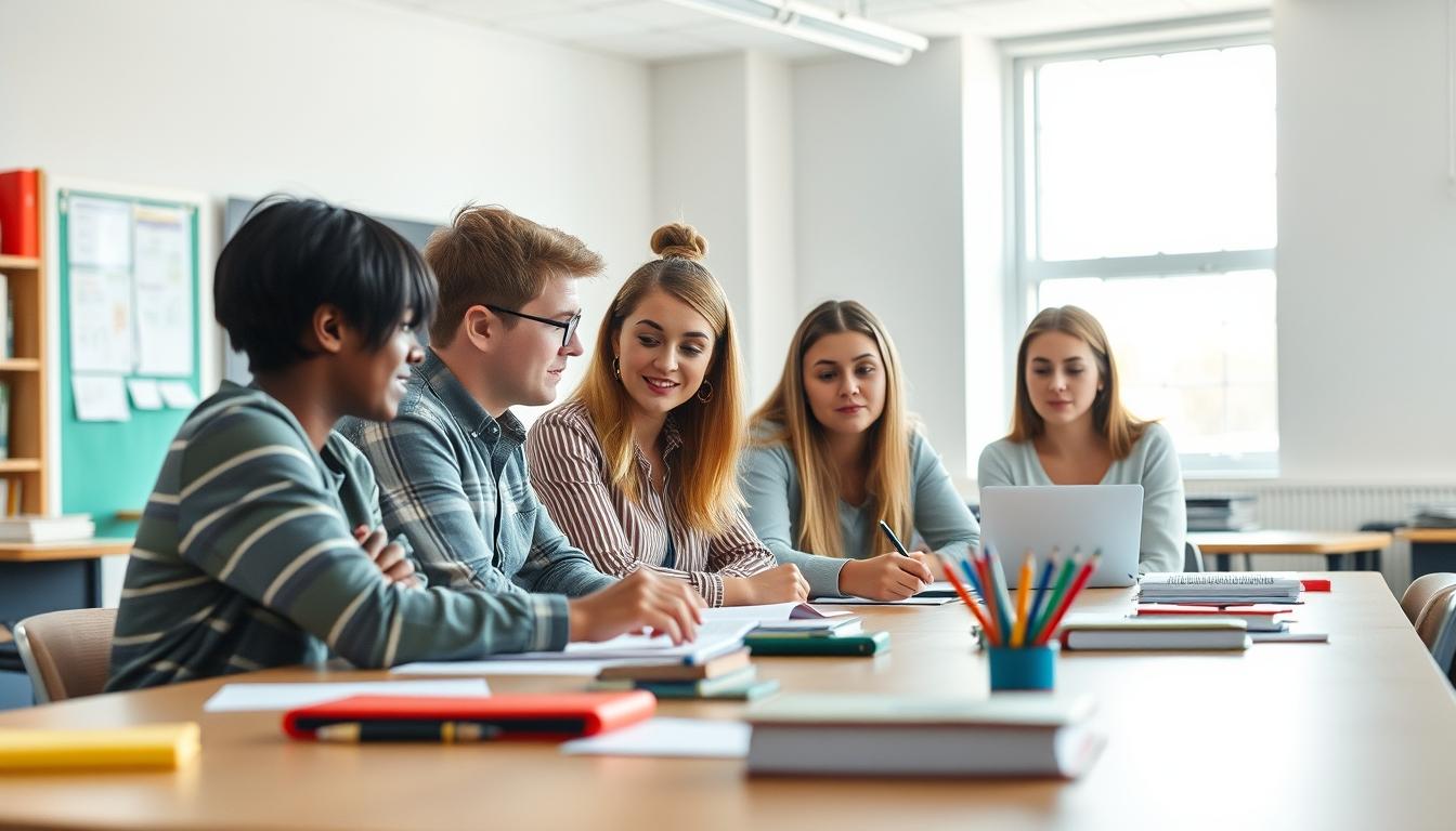 Modern university campus for students